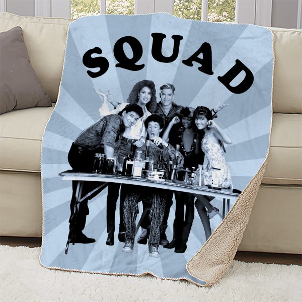 Saved By The Bell Squad Sherpa Blanket For Sale