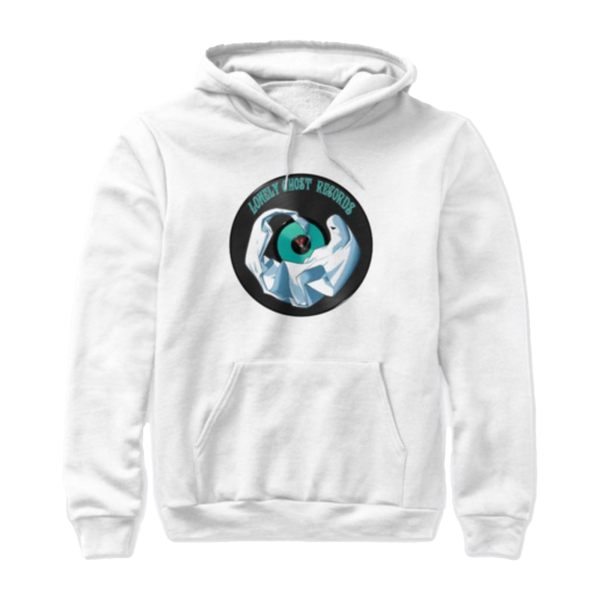 Lonely Ghost Records -  Anime Ghost Records  Hoodie - White Supply